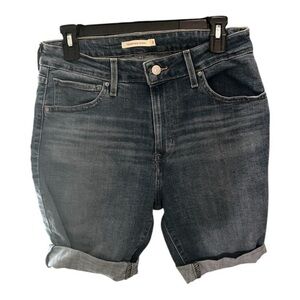 Levi's Women's Dark Blue Jean Shorts
